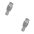 thumbnail image 4 of Dalazy Nettoyeur Haute Pression Tuyau de Nettoyage des Égouts Buse Rotative Jet Argent E: Tête Ronde 2Set, 4 of 6