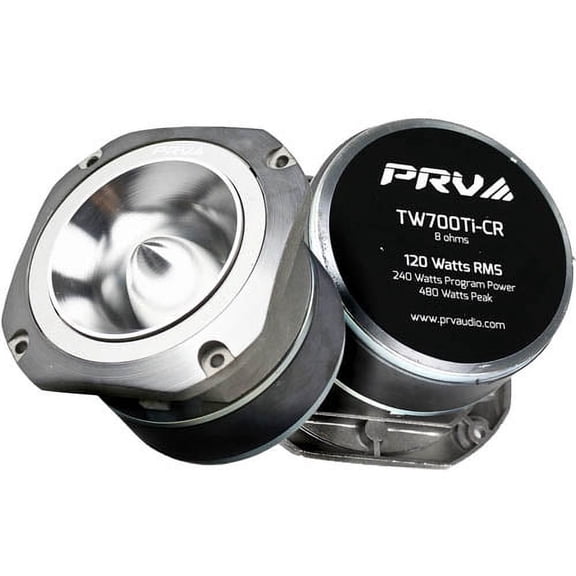PRV Audio 4" Super Tweeters 120 Watts RMS Power 8 Ohm TW700Ti-CR 2 Pack Set