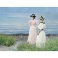 thumbnail image 3 of Paul Fischer 14x12 Black Modern Framed Museum Art Print Titled - At the Beach in Hellerup. Ms. Elisabeth Fischer and Miss. Anna Pauline Bruun One Summer Day at the Beach in Hellerup (1894), 3 of 5