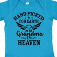thumbnail image 4 of Inktastic Handpicked for Earth by My Grandma in Heaven Angel Wings Boys or Girls Baby Bodysuit, 4 of 5