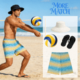thumbnail image 2 of Men's 2-in-1 Swim Trunks with Compression Liner Quick Dry Board Shorts 5.5" Inseam Breathable Beach Shorts with Zipper Pockets Summer Swimming Bathing Suit for Surfing Pool Vacation Available S-XL, 2 of 8