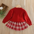 thumbnail image 4 of ATOGUTA Girls' Skirt Sets 2 Piece Bowknot Button Down Cardigan and Pleated Mini Skirts Preppy Set Size 1T-8, Red, 4 of 6