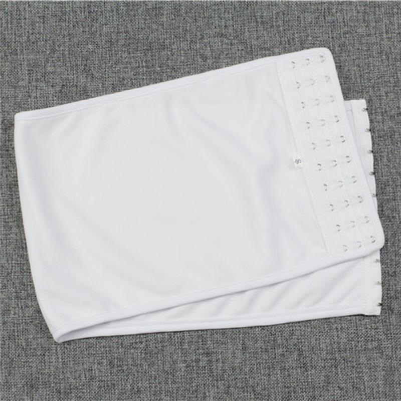 (White XL) Women's Breathable Strapless Chest Breast Binder Trans