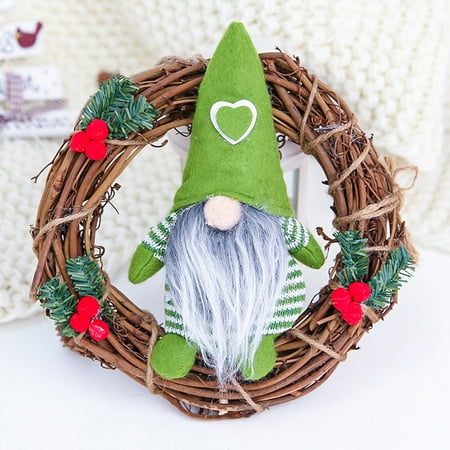 

Doublelift Festival Contemporary Doll Little Doll Rattan Ring Pendant Garland Window Hanging Decoration Suppliesfor Home Family