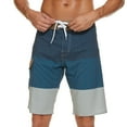 thumbnail image 1 of Aayomet Men Swim Trunks Summer Leisure Suit Waist Adjustable Drawstring Triangle Liner Quick Drying Pocket (Dark Blue, 42), 1 of 5