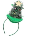 thumbnail image 2 of Diadema para árbol de Navidad, gorros navideños, aro para el pelo para árbol de Navidad, regalos de fiesta, aros para el pelo, color verde (1 unidad), 2 of 5