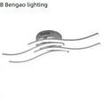 thumbnail image 1 of Luces de techo LED de cuatro ondas, luces de sala de estar, luces de techo con forma de onda, lámparas de dormitorio minimalistas modernas, 1 of 5