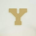 thumbnail image 1 of Package of 1, 6 Inch X 1/2" Thickness MDF Letter Y in The Collegiate Font, Thick for Art & Craft Project, Made in USA, 1 of 4