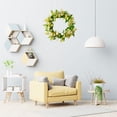 thumbnail image 3 of XunW Flowers Diameter 14In Wedding Rattan Circle Silk Cloth Home Decoration Simulation Garland Rich Chrysanthemum, 3 of 9