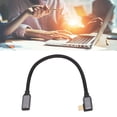 thumbnail image 4 of Cable De Extensión HD 4K USB C, 100W 5A PD Resistente Al Desgaste Cable De Extensión De 90 Grados Tipo C De Alta Resistencia Duradero Engrosado Para Portátiles Para Tabletas ANGGREK Otros, 4 of 8