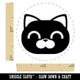 thumbnail image 2 of Round Cat Face Skeptical Self-Inking Rubber Stamp Ink Stamper - Black Ink - Mini 1/2 Inch, 2 of 7