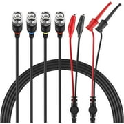 Micsoa BNC Test Leads Set, Oscilloscope Probes BNC to Alligator Clips, BNC to Mini Test Clips, BNC to BNC Cable Leads 3 Pack