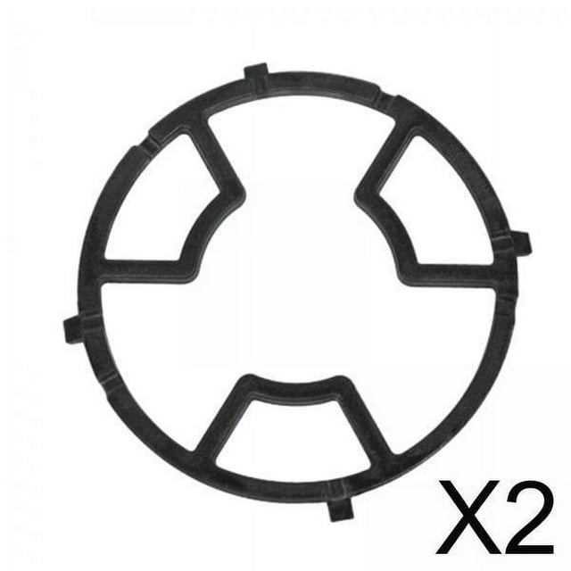 DOLITY 2x Cast Iron Gas Rings Reducer Multifunction Support Shelf Gas Hob Cover