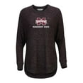 thumbnail image 2 of Women's  Black Mississippi State Bulldogs Oversized Cuddle Raglan Tri-Blend Pullover Sweatshirt, 2 of 3