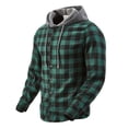 thumbnail image 2 of Camisas de Manga Larga Casual con Capucha a Damazos Personalizado Cuarto Cremallera Superior para la Apariencia Moderna Simplificada Y Camisas de Trabajo de Manga Larga de los Hombres, 2 of 9