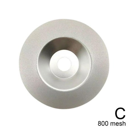 

100mm Diamond Coated Flat Lap Wheel Jewelry Polish 400- 600G Disc New P3A1