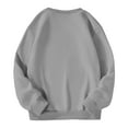 thumbnail image 5 of LUOGENLI Girls Hoodies Size 10-12 Trendy Girls Casual Crewneck Sweatshirts Long Sleeve Cute Pullover Oversized Lightweight Tops Hoodies for Girls 8-10 Grey 8-9 Years, 5 of 7