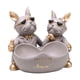 thumbnail image 5 of Bonita bandeja con forma de bulldog para colección de interiores y exteriores, ideal para amantes de los perros. Gris, 5 of 9