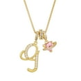 thumbnail image 1 of Collares colgantes con letras iniciales de 3 capas de oro un collar, 1 of 1