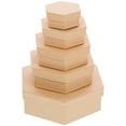 thumbnail image 2 of 1 Set of Gift Boxes with Lids Blank Gift Box Empty Gift Packing Box Festival Presents Boxes, 2 of 8