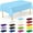 Blue, variant on Disposable Plastic Tablecloth - 2 Pcs, 108 x 54 In/72 x 54 In, Waterproof Rectangular Picnic Table Cover for Outdoor & Indoor Parties