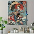 thumbnail image 4 of Japanese Geisha Canvas Wall Art，Perfect for Living Room，Bedroom，Dining Room，Office，and Bathroom Decoration., 4 of 8