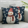 thumbnail image 3 of JEUXUS  Christmas Pillow Covers  Christmas Pillow Cases, Christmas Living Room Decor, Winter Pillow Covers, Christmas Tree Snowman Elk Santa Pillows Decorative Throw Pillows Cover, 3 of 5