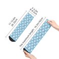 thumbnail image 2 of Salouo Blue Fish Scale Texture Pattern Unisex Middle Tube Socks,Middle-Finger Knee High Socks Over The Calf Tube Stocking Crew Stockings for Women and Men Tube Socks, 2 of 8