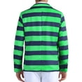 thumbnail image 3 of Lars Amadeus Striped Sport Coats for Men's Formal Notch Lapel Single Breasted Prom Blazers M Green, 3 of 6