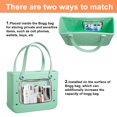 thumbnail image 2 of Bolsa de playa transparente de Bogg Everfunny con accesorios de 4 ganchos, 2 of 7