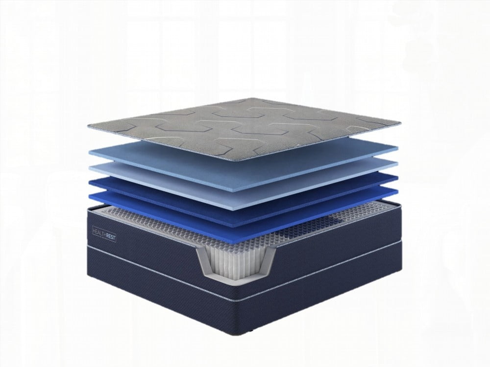 HealthRest by Restonic PolarBreeze Plush King Mattress - Dual Cooling for Better Sleep
