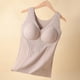thumbnail image 1 of Ropa interior térmica para mujer, de poliéster, con cuello redondo, almohadilla para el pecho, cálida y calefactora., 1 of 6