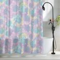 thumbnail image 2 of Tie Dye Fabric Shower Curtain Ombre Boho Abstract Art Washable Shower Curtains for Bathroom, Waterproof Bath Curtain with Hooks Home Decor 72x84in, 2 of 8