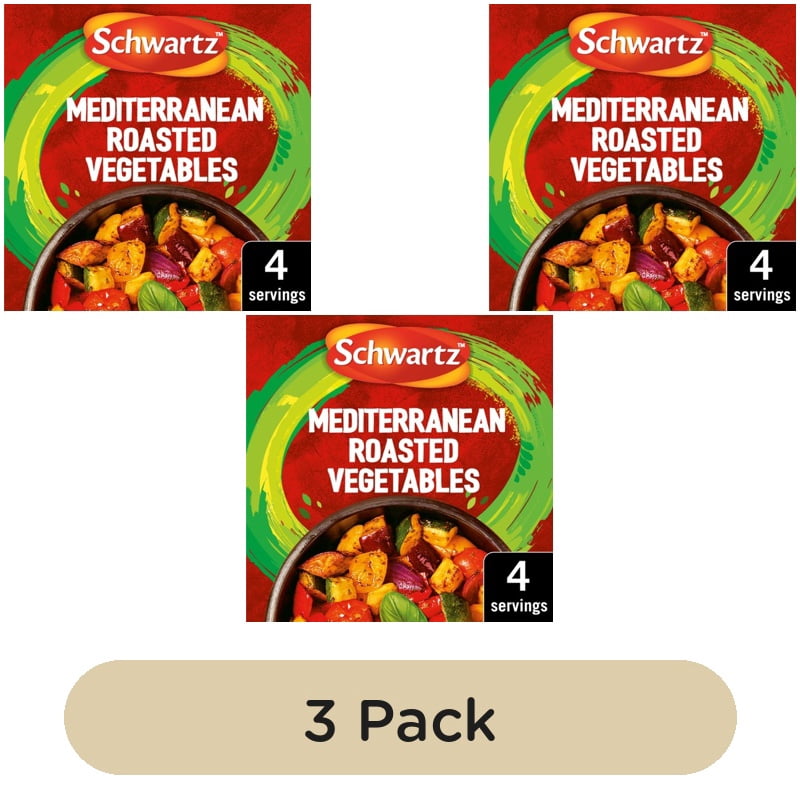 Schwartz Mediterranean Roasted Vegetables 30g, British Import (Pack of 3)
