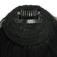 thumbnail image 2 of CHUANK Clip in Bangs Real Human Hair Fake Bangs Clip in Hair Extensions Clip on Bangs for Women Wispy Fringe Bangs Natural Hair Pieces for Daily Wear (Red Brown), 2 of 7
