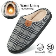 Ecetana Slippers for Women Warm Memory Foam Fuzzy Slippers Non Slip Womens House Shoes