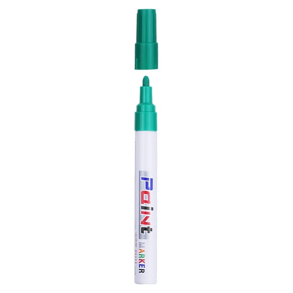 Green Paint Marker,Oil Based Paint Marker,Fine Tip Paint Marker,Permanent Paint Marker,Waterproof And Fade-Resistant,Overseas Paint Marker Pens,Liquid Paint Marker,Medium Tip,Glass,Art Craft