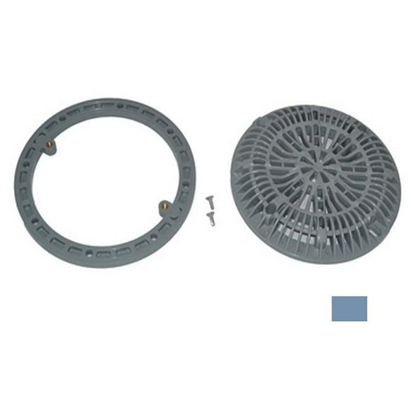 Custom Molded CMP25548059000 8 in. Anti Vinyl Pool Main Drain, Light Blue