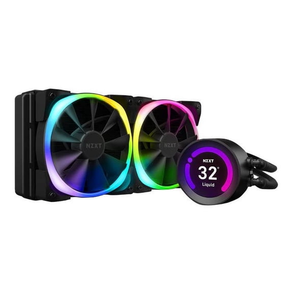 NZXT Kraken Z53 RGB - Processor liquid cooling system - Radiator Size: 240 mm - (for: LGA1200, LGA1150, LGA1151, LGA1155, LGA1156, LGA1366, LGA2011, LGA2011-3, LGA2066, AM4, TRX4, sTRX4) - 120 mm - black