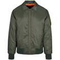 thumbnail image 1 of Build Your Brand - Chaqueta Bomber Con Cuello para Hombre (Oliva Oscuro) Build Your Brand UTRW8109_darkolive, 1 of 1