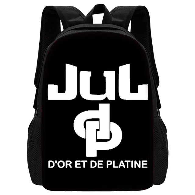 Juego de 3 piezas de rapero JuL C'est Pas Des Lol para niños, mochila escolar con bolsas de almuerzo, bolsas de lápices, mochilas escolares para niños y niñas, el mejor regalo