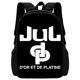 thumbnail image 1 of Juego de 3 piezas de rapero JuL C'est Pas Des Lol para niños, mochila escolar con bolsas de almuerzo, bolsas de lápices, mochilas escolares para niños y niñas, el mejor regalo, 1 of 5