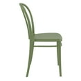 thumbnail image 4 of Luxury Commercial Living 33.5" Olive Green Stackable Patio Armless Dining Chair, 4 of 8