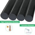 thumbnail image 4 of FVIEXE Paquete de 4 varillas redondas de copolímero de acetal de 1 pulgada de diámetro y 12 pulgadas de longitud Varilla de plástico Delrin/acetal Tolerancia estándar Varilla de copolímero de acetal n, 4 of 5