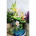 thumbnail image 7 of Green Pixie Tribal Fairy Sharing Thoughts with Buddy Elf by Lily Pond Figurine, 7 of 7
