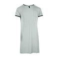 thumbnail image 3 of Dovford 2024 Men's Nightshirt Nightgown Short Sleeve V Neck Sleepshirt Pajama Shirt Summer Comfy Big & Tall Henley Sleep Gowns, 3 of 6