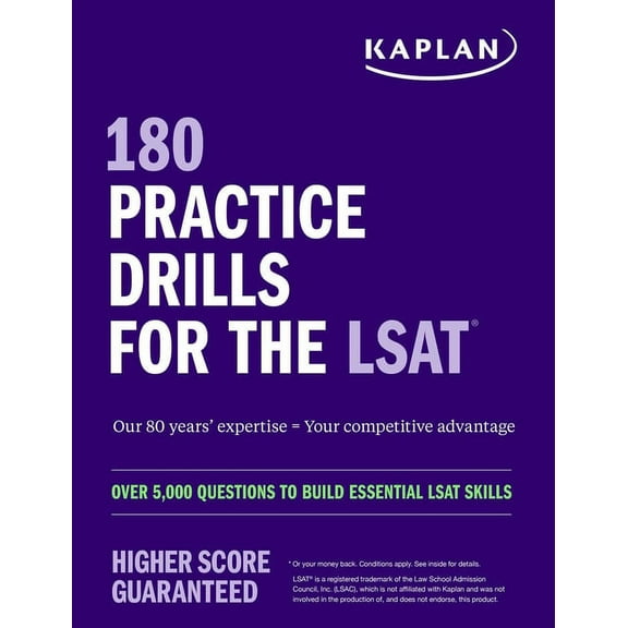 180 Practice Drills for the Lsat: Over 5,000 Questions to Build Essential LSAT Skills, (Paperback)