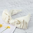 thumbnail image 6 of Unique Bargains 1 Pc Bow Wide Headbands for Women Beige, 6 of 6