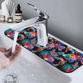 thumbnail image 7 of Pofeuu Tropical Palm Leaves Print Splash Guard for Sink Faucet Sink Gadgets-Splash Guard Behind Faucet Drip Catcher for Kitchen, Bathroom,Sink Mat, 7 of 7