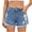 Dark Blue1, variant on zbxnLI Women's Pull on Denim Shorts Trendy Summer Jean Shorts for Women Short Jeans with Pockets